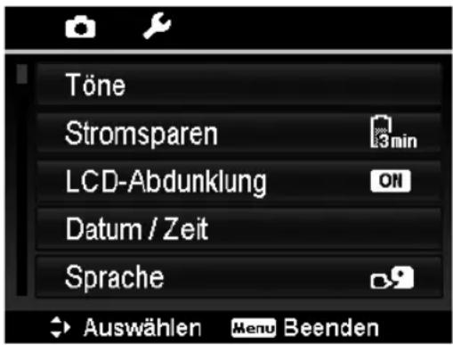 MEDION LIFE X44000 - Das Einstellungenmenu - 1