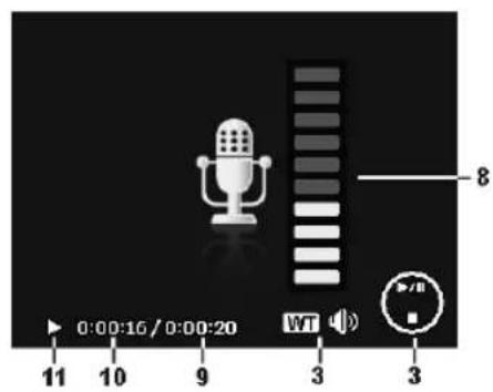 MEDION LIFE X44000 - Informations affichées pour la lecture d'enregistrements audio - 2