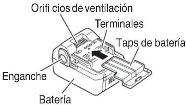 HITACHI R 18DSAL - EXTRACCIÓN/INSTALACIÓN DE LA BATERÍA - 1