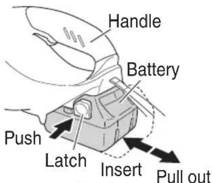 HITACHI R 18DSAL - BATTERY REMOVAL / INSTALLATION - 2