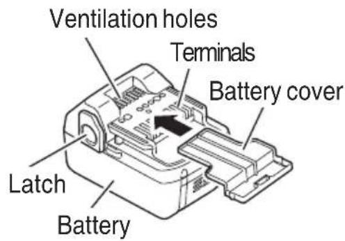 HITACHI R 18DSAL - BATTERY REMOVAL / INSTALLATION - 1