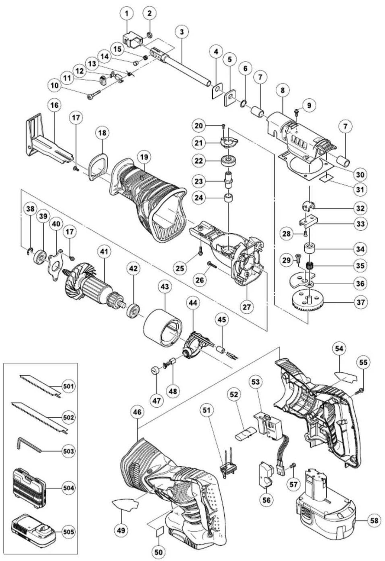 HITACHI CR 18DMR - ACCESORIOS ESTANDAR - 2