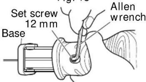 HITACHI CR 18DMR - Adjusting the base - 3