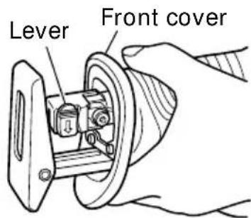 HITACHI CR 18DMR - CAUTION: When pulling the saw blade, be absolutely sure to pull it from the back. Pulling other parts of the blade will result in an injury. - 1