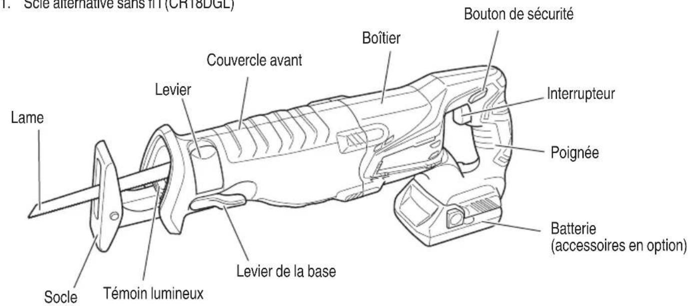 HITACHI CR 18DGL - NOM DES PARTIES - 1