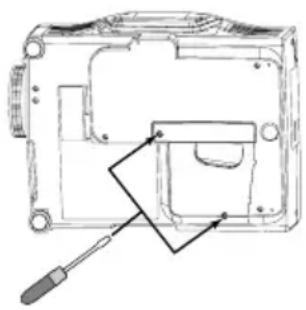 HITACHI CPSX5600W - Auswechseln der Lampe - 1