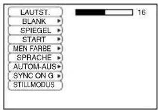 HITACHI CPSX5600W - Kein-Signal-MENU - 1