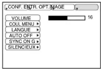 HITACHI CPSX5600W - Menu Options - 1