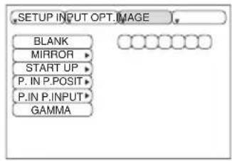 HITACHI CPSX5600W - Image Menu - 1