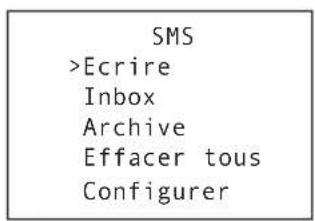 TOPCOM Butler 2562 - MENU SMS PRINCIPAL - 1