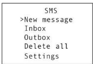 TOPCOM Butler 2562 - 6.1.SMS MAIN MENU - 1