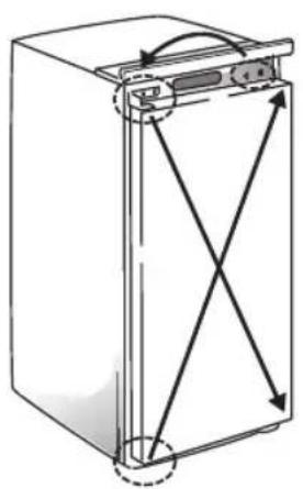 HOTPOINT U 12 A1 DHA - Reversibilità porta - 1
