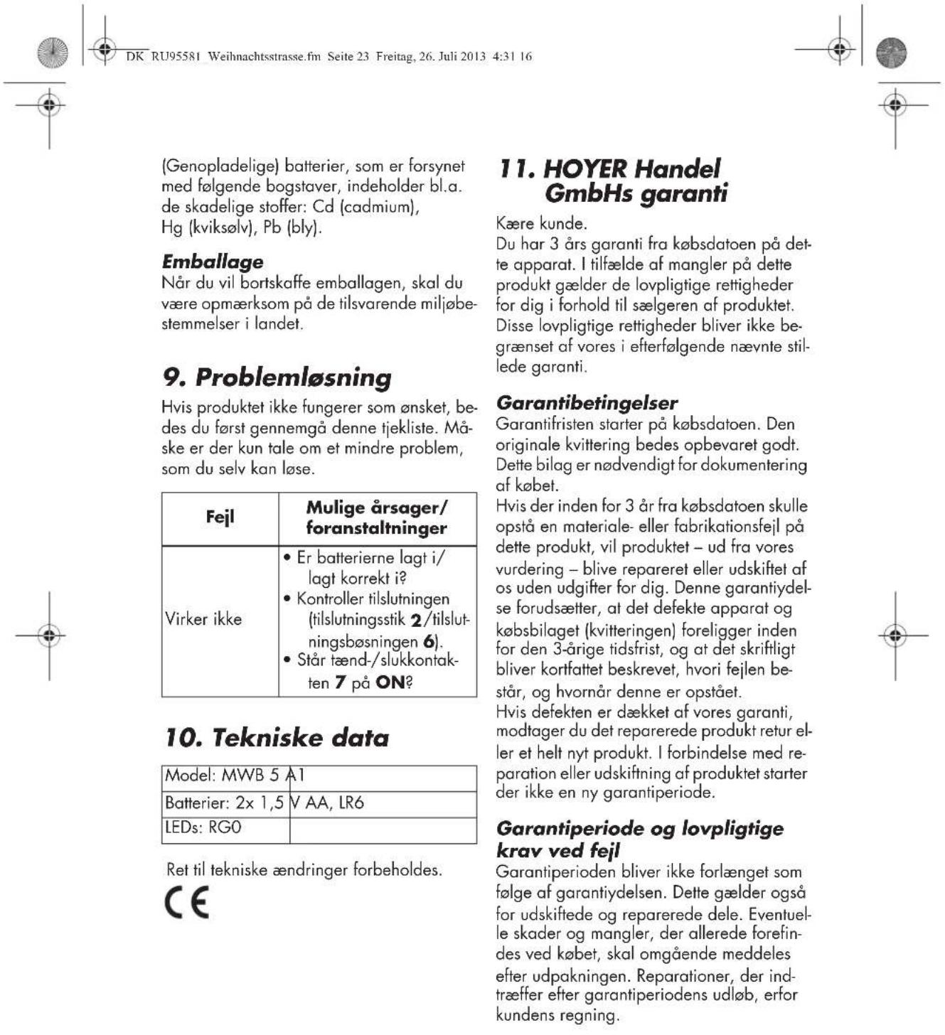MELINERA IAN 95581 - Oversigt - 2