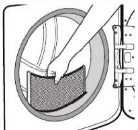 MAYTAG MGD5630HC - Nettoyer le fi ltre à charpie - 1