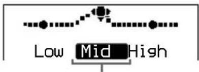 SONY DNF430 - Prima l« ou  repetidamente para seleccionar a forma da onda. - 1