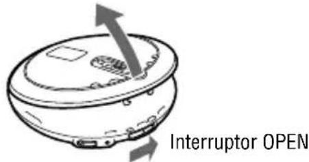 SONY DNF430 - Deslice el interruptor OPEN para abrir la tapa del reproductor. - 1