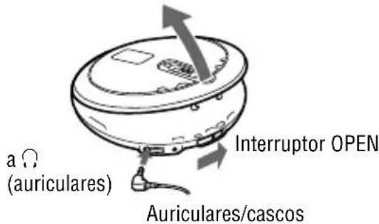 SONY DNF430 - Deslice el interruptor OPEN paraAbrir la tapa del reproductor. - 1