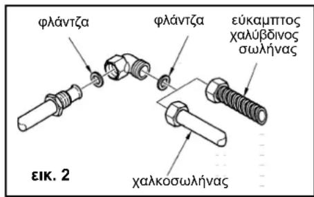 FRANKE FHM 301 1TC - Σύνδεση με τον αγώγο ερίου - 1