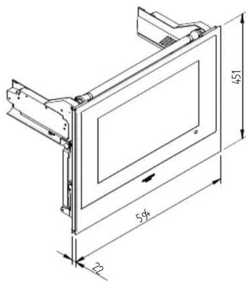 Fulgor Milano LWD 15 ME - MASSBILD EINSCHUB 145 EINBAUMASSE 560 X 595 MIT TV 451 - 2