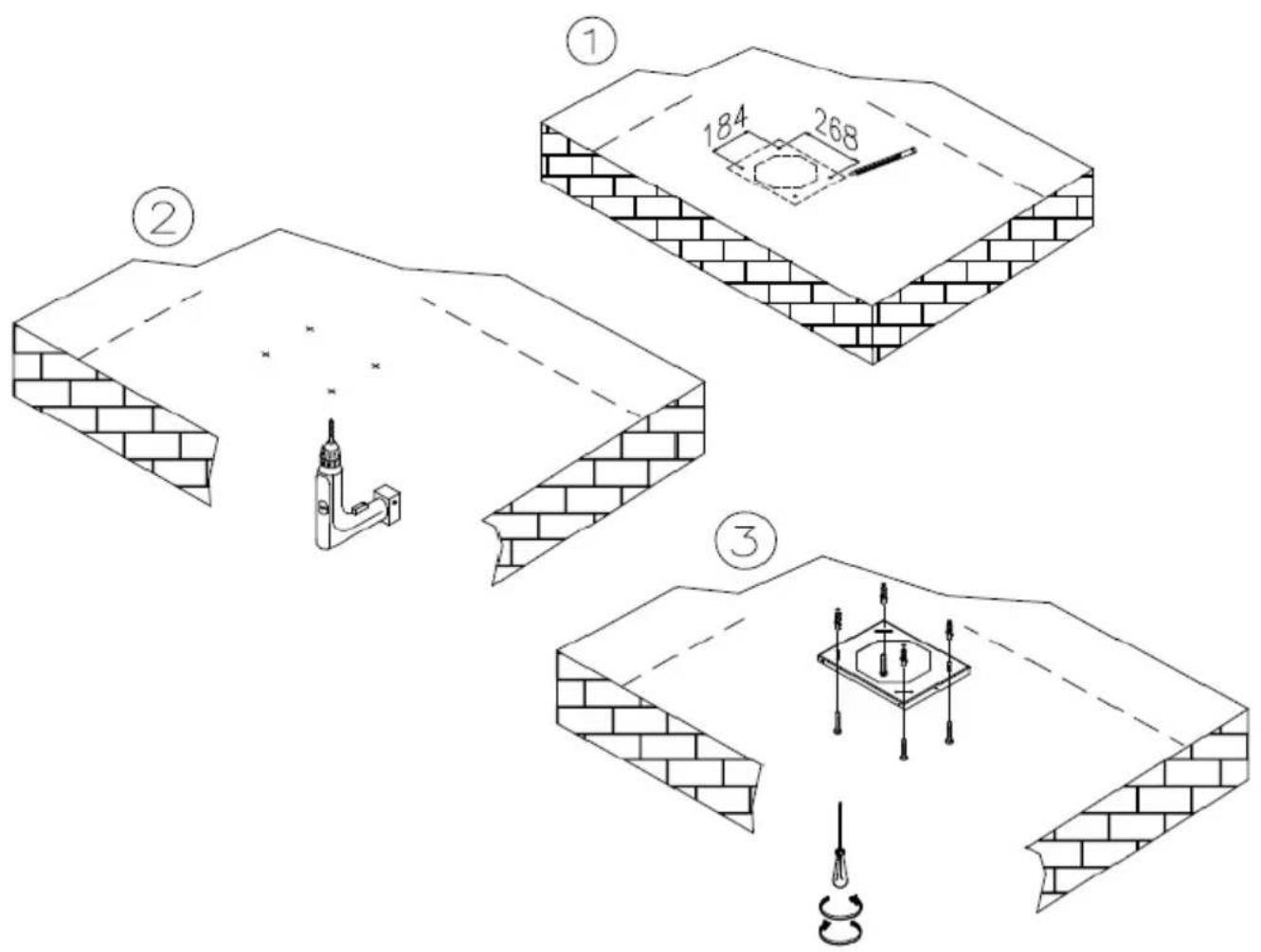 Fulgor Milano FLH 800 TC WH - INSTRUCTIONS POUR L'UTILISATION, L'ENTRETIEN ET L'INSTALLATION DE LA HOTTE. - 52