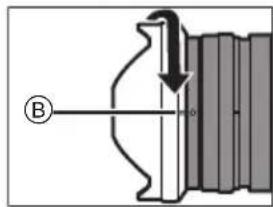 PANASONIC Lumix HX1025GC - Removing the lens hood - 2