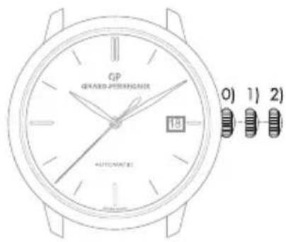 Girard-Perregaux 1966 4953511131BB60 - Krone mit 3 Positionen - 2