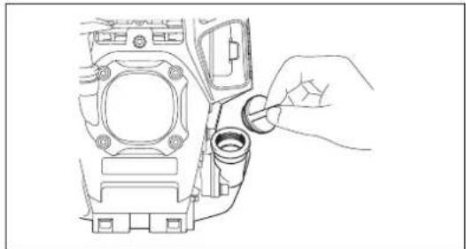 MAKITA ER2650LH - Punkt 1 i Udskiftning af olie: "Oliedaksel" - 3