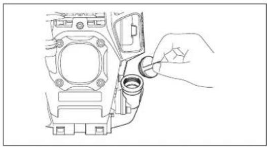MAKITA ER2650LH - Ponto 1 sobre a Substituição do oleo: "Tampa de oleo" - 2