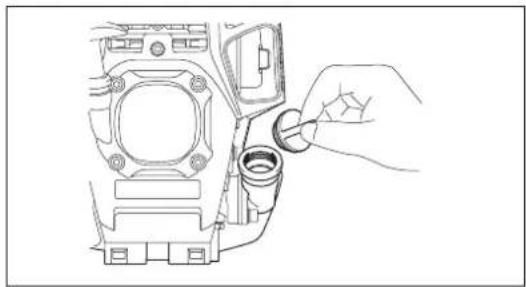 MAKITA ER2650LH - Punto 1 della sostituzione dell'olio: "Tappo dell'olio" - 2