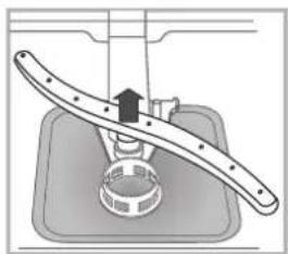 HOTPOINT-ARISTON LFF 8M019 X EU - Limpar os braços aspersores - 2