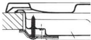 HOTPOINT-ARISTON PCN 751 TIXHA - Schema di fissaggio dei ganci - 1