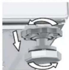 FAR LF610BE16W - Réglage des pieds - 3