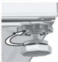 FAR LF610BE16W - Réglage des pieds - 4