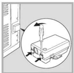 INDESIT HIM 506 EK.A IX2 - Fitting the power supply cable - 1