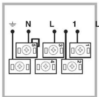 INDESIT HIM 506 EK.A IX2 - Anschluss des Netzkabels - 2