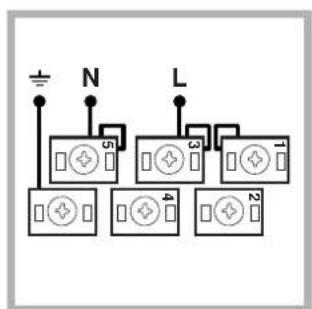 INDESIT HIM 506 EK.A IX2 - Anschluss des Netzkabels - 4