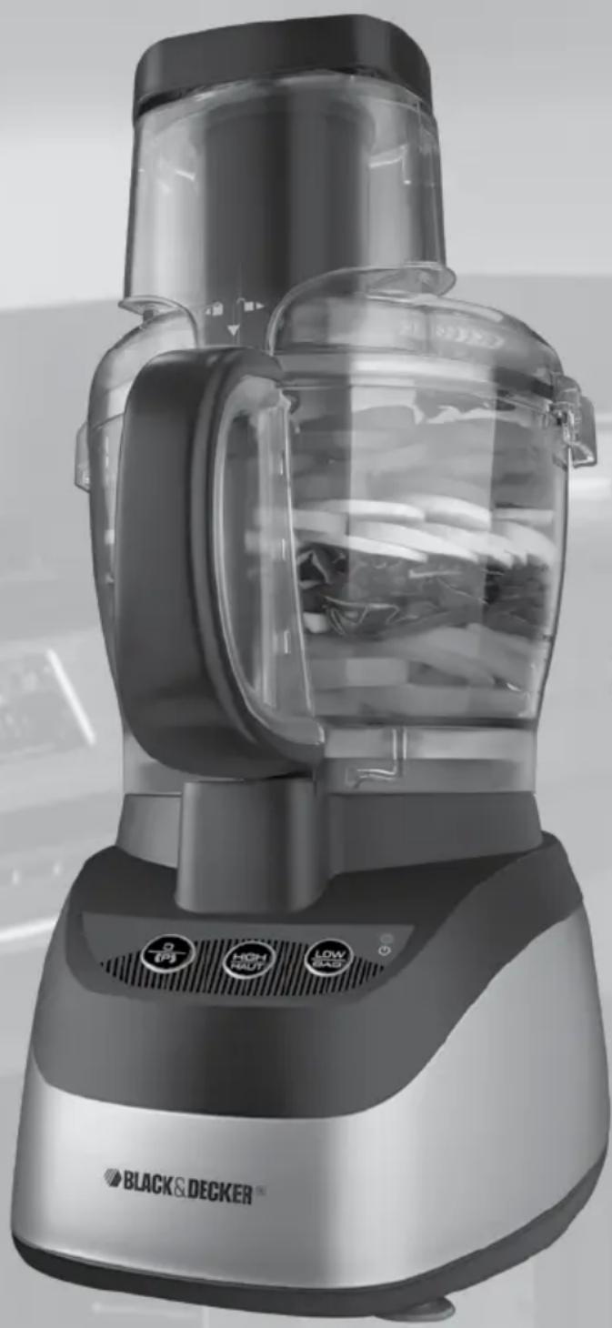 BLACK & DECKER FP2500MC - ROBOT CULINAIRE À GRAND ORIFICE - 1