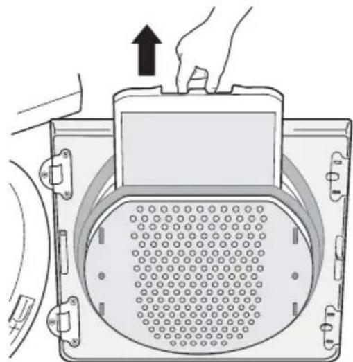 ARTHUR MARTIN ELECTROLUX ADI 97150 W - Nettoyage des filtres à peluches - 3
