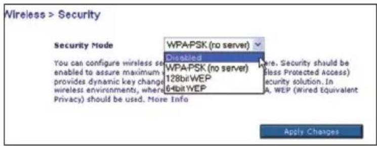 BELKIN F5D82304 - Configuration du cryptage WEP - 1