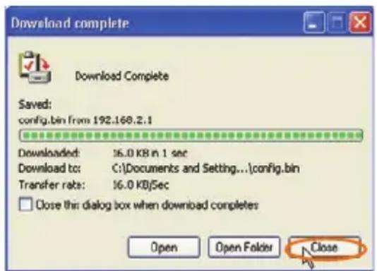BELKIN F5D82304 - Enregistrement de la configuration en cours - 3