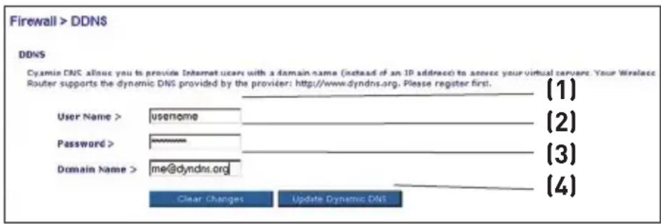 BELKIN F5D82304 - Utilisation du serveur DNS dynamique - 1