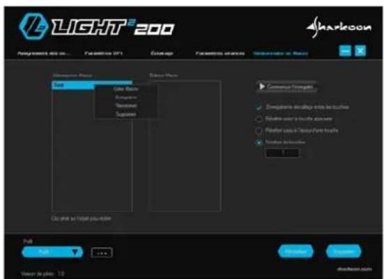 Sharkoon Light² 200 - Gestionnaire de Macro - 4