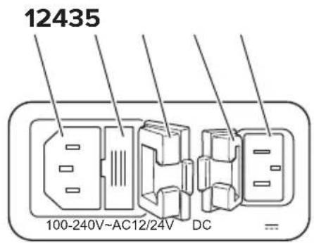 12435 100-240V~AC12/24V DC =