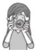 FUJIFILM Instax Mini 11 - 拿住相機，透過相機的取景器來確定構圖，然後按下快門按鈕。 - 1