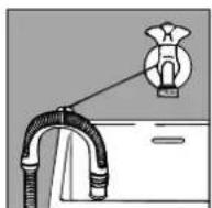 INDESIT W 125 TX (CH) - Collegamento del tubo di scarico - 3