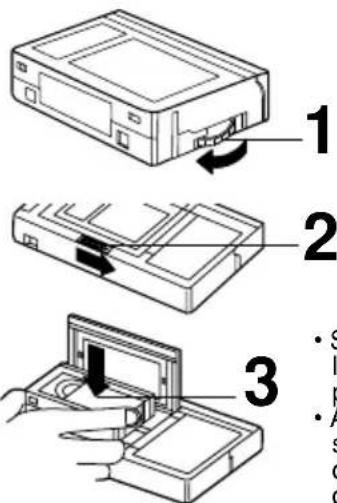 PANASONIC PVL352K - Insertion de la cassette VHSC - 1
