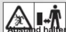 GARDENA ComfortCut Li1823 - Symbole auf dem Produkt: - 2