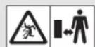 GARDENA ComfortCut Li1823 - Symbole umieszczone naprodukcie: - 2