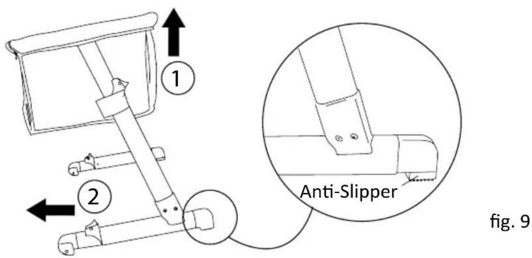 BabyGO Side Crib - Instruction for Wheels, Leg & Height adjustment - 1