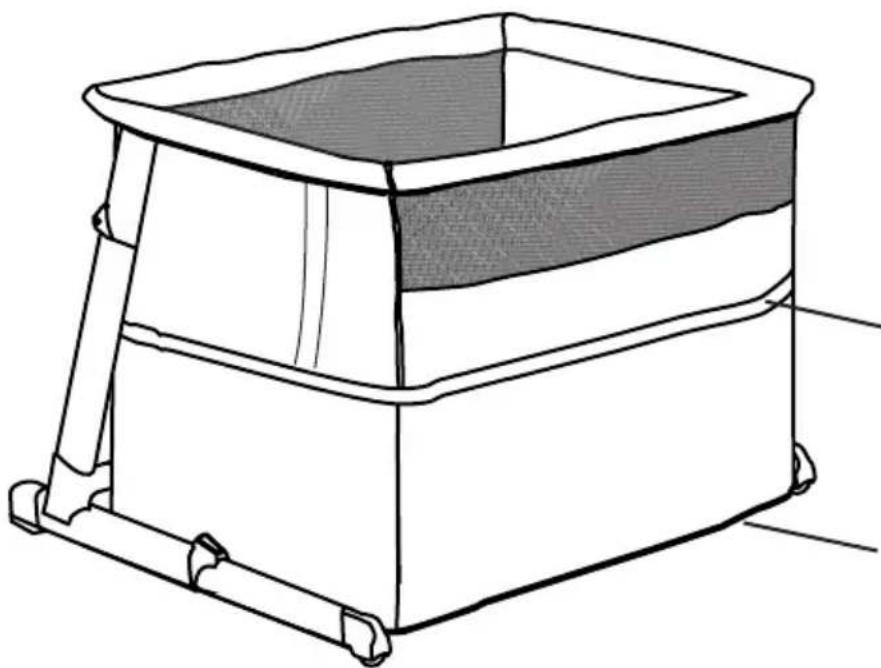 BabyGO Side Crib - Mode parc - 3
